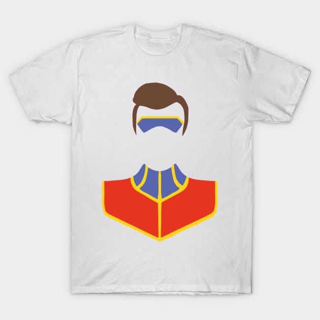 Captain Man Silhouette T-Shirt by Linneke